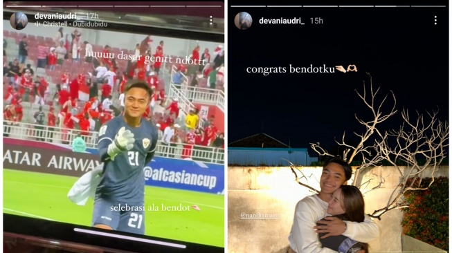 Devani Audri bongkar panggilan sayang untuk Ernando Ari (Instagram/@devaniaudri_)