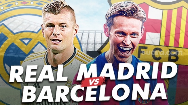 Link Live Streaming Real Madrid vs Barcelona di Liga Spanyol, Segera Berlangsung