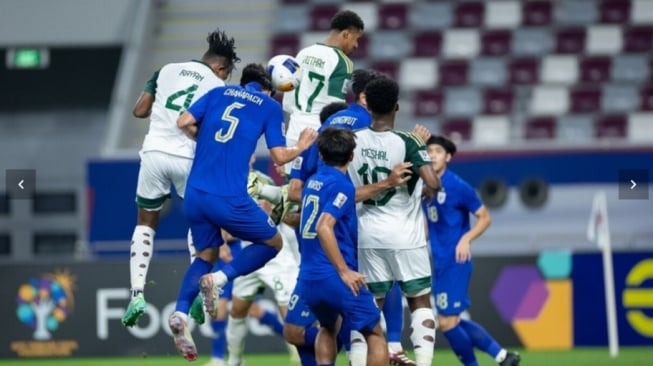 Pertandingan antara Timnas Thailand U-23 melawan Arab Saudi U-23 (the-afc.com)