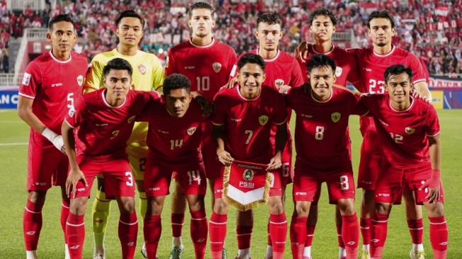 Skuat Timnas Indonesia U-23 di laga melawan Yordania U-23 (pssi.org)