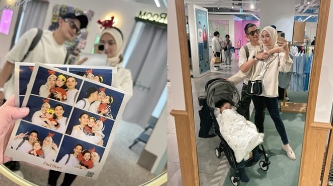 Potret Rezky Aditya Liburan di Korea (Instagram/@citraciki)