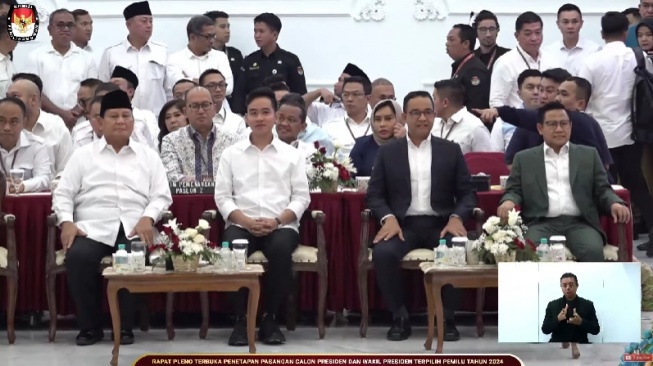 SAH! KPU Tetapkan Prabowo-Gibran Sebagai Presiden dan Wapres Terpilih