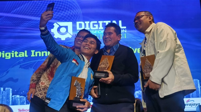 Diskusi Digital Transformation Trend 2024 di Jakarta, Kamis (25/4/2024). [Selular]