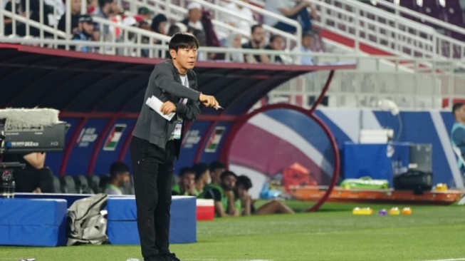 Shin Tae-yong harus terima karena hadapi Korea Selatan di babak perempat final Piala Asia U-23 2024, keinginan bertemu Jepang tidak kesampaian (pssi.org)