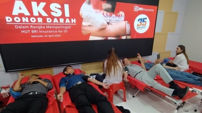 BRI Tularkan Semangat Kemanusiaan, Donor Darah Bantu Penuhi Stok di Sulut