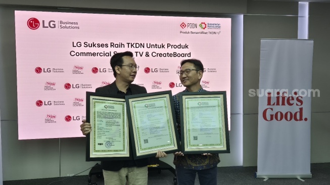 LG penuhi TKDN empat produk digital display, Jakarta, Kamis (25/4/2024). [Suara.com/Dythia Novianty]