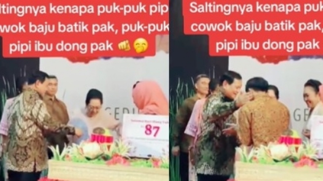 Prabowo 'Salting' Tangannya Disatukan dengan Titiek Soehato: Sampai Bingung Sendiri. [TikTok]