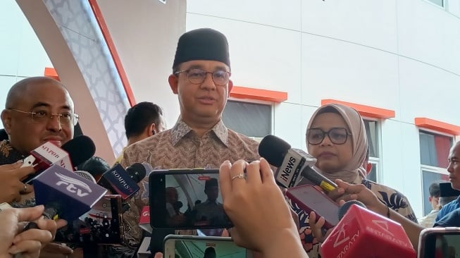 Mantan Gubernur DKI Jakarta Anies Baswedan. (Suara.com/Dea)