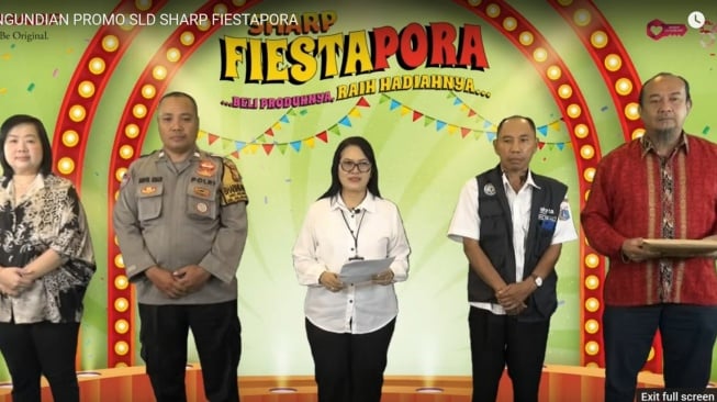 Pengundian Sharp Fiestapora. [Sharp Indonesia]