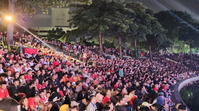 Warga Padati Nobar di Lapangan Banteng, Heru Budi Kaget: Persiapan Cuma Semalam