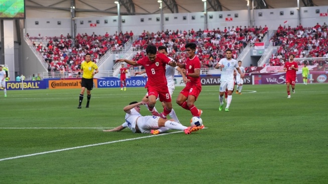 Cuplikan laga Timnas Indonesia U-23 vs Uzbekistan U-23 (pssi.org)