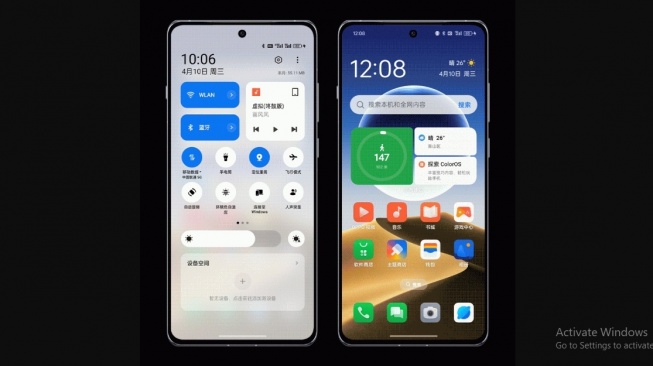 Tampilan ColorOS 14. [Gizmochina]