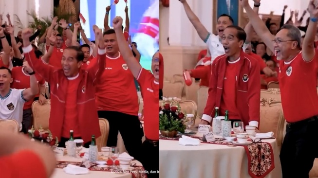 Jokowi Sempat Jingkrak Rayakan Gol Indonesia, Namun Ternyata...