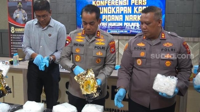 BREAKING NEWS: Polisi Tangkap Sabu Senilai Rp46 Miliar Tujuan Sidrap