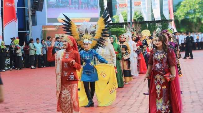 Batik Jeruji Besi Karya Lapas Suliki Limapuluh Kota Ramaikan HUT Pemasyarakatan 2024