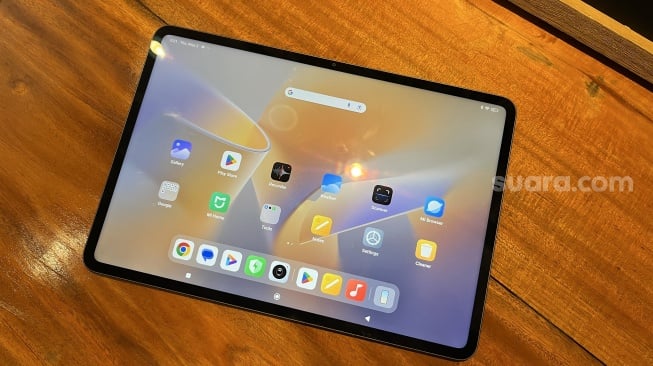 Tablet Xiaomi Pad 6S Pro resmi meluncur ke Indonesia pada Kamis (2/5/2024). [Suara.com/Dicky Prastya]