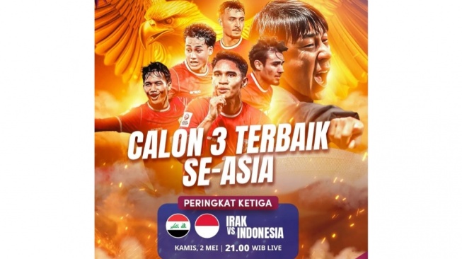 2 Cara Nonton Indonesia vs Irak Piala Asia U-23 di HP, Cek Link Ini Live Streaming Perebutan Juara 3!