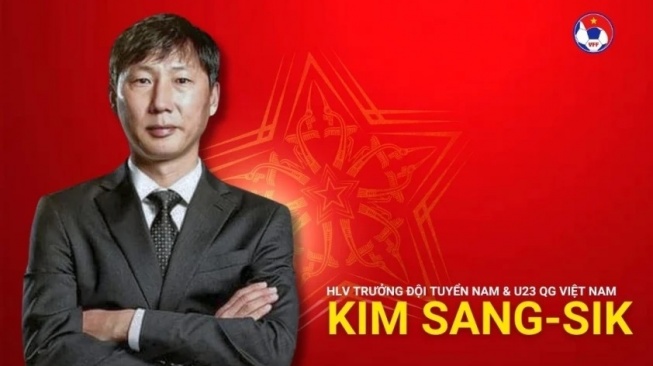 VFF tunjuk Kim Sang Sik sebagai pelatih baru Timnas Vietnam. [Foto: VFF]