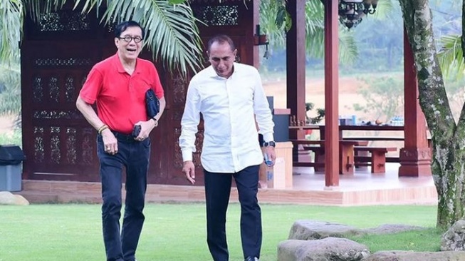 Eks Gubernur Sumut Edy Rahmayadi Temui Yasonna Laoly, Bahas Apa?