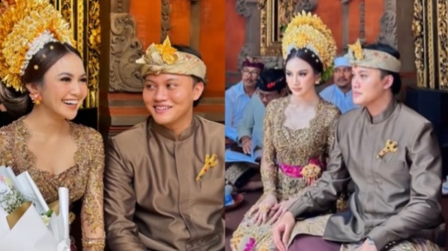 Mahalini dan Rizky Febian dalam acara Mepamit (Instagram)