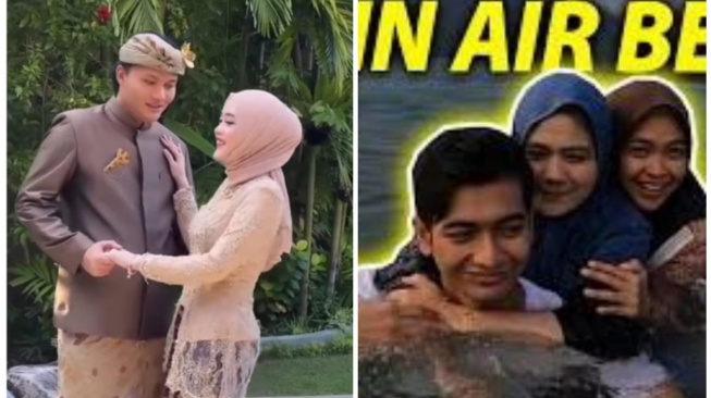 beda reaksi Rizky Febian dan Teuku Ryan saat berinteraksi dengan adik perempuan (Instagram/@lambegosiip dan YouTube/Ricis Official)