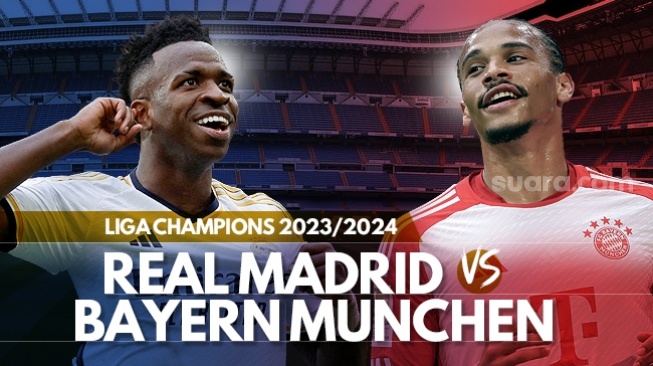 Link Live Streaming Real Madrid vs Bayern Munich, Super Big Match Semifinal Liga Champions