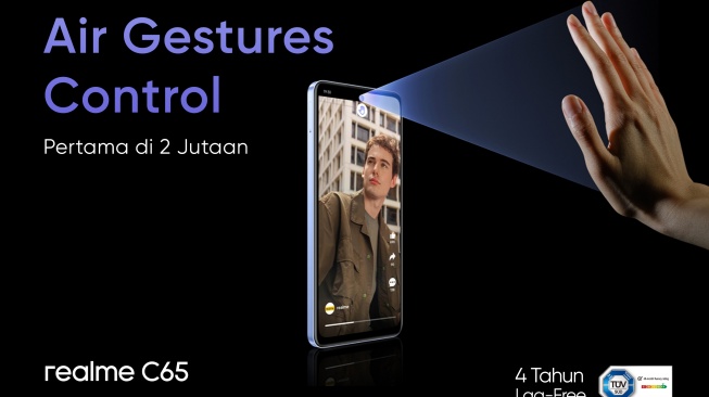 Mengenal Fitur Air Gestures Realme C65 Diklaim Pertama di Segmennya