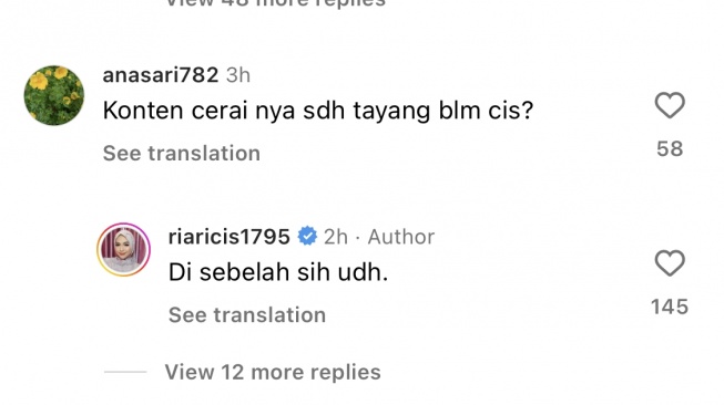 Komentar Ria Ricis Sindir Teuku Ryan [Instagram]