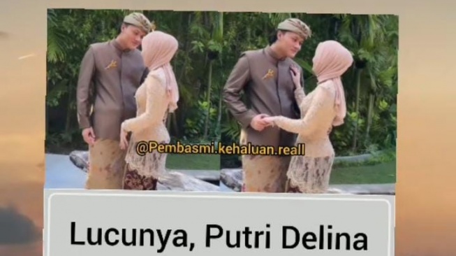 Potret Rizky Febian dan Putri Delina (TikTok/@nuansa.luna)