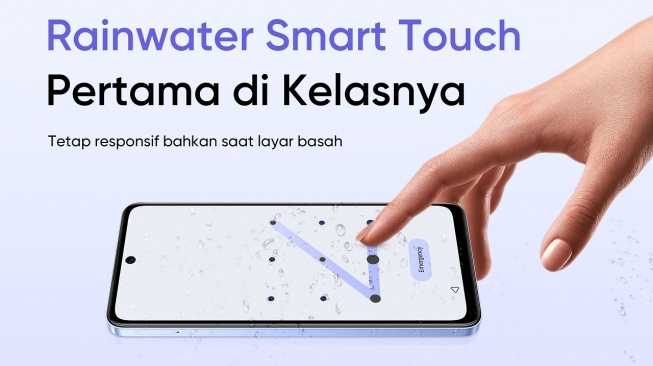 realme C65 - Rainwater Smart Touch. [realme Indonesia]