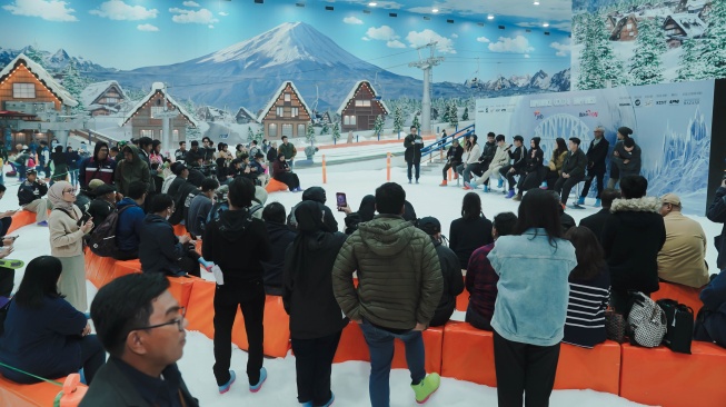 Konferensi pers Winter Concert yang diselenggarakan di Trans Snow World, Bintaro. [dokumentasi pribadi]