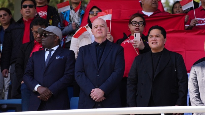 Ketua Umum PSSI, Erick Thohir dan Presiden FIFA, Gianni Infantino (pssi.org)