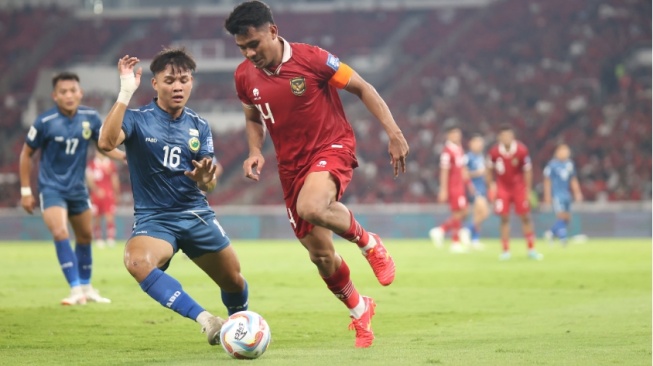 Pertandingan Timnas Indonesia melawan Brunei Darussalam di kualifikasi Piala Dunia 2026 zona Asia putaran pertama (dok. pssi.org)