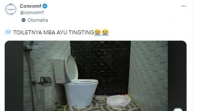 Konsep toilet Ayu Ting Ting (Twitter)