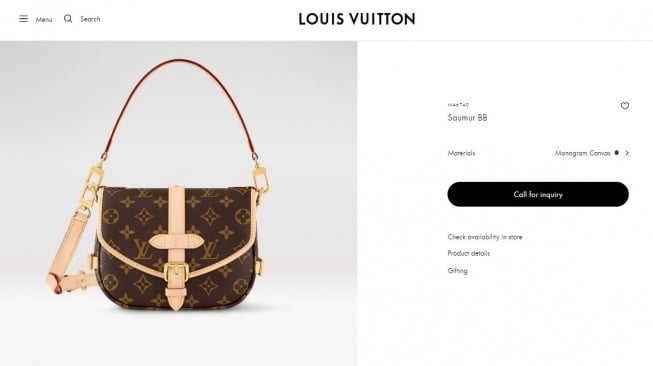 Tas branded Santyka Fauziah. (eu.louisvuitton.com)