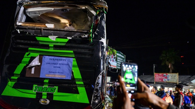 Sopir Bus Maut Rombongan SMK Depok Jadi Tersangka, Terancam 12 Tahun Penjara