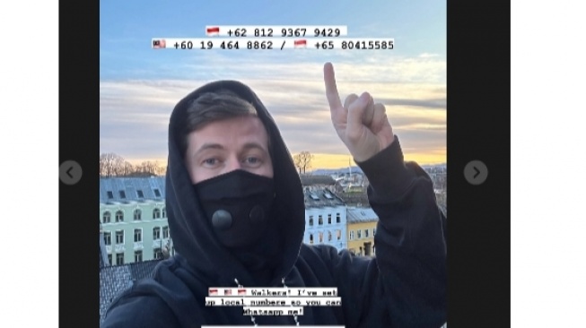 Catat! Alan Walker Bagikan Nomor WhatsApp Pribadi Jelang Tampil di Jakarta