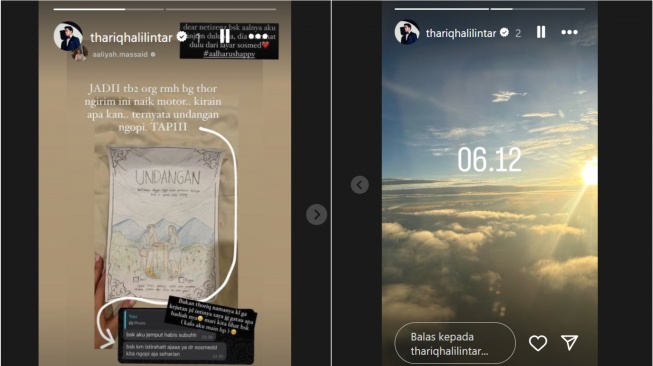 Thariq Halilintar ajak Aaliyah Massaid ngopi (Instagram/@thariqhalilintar)