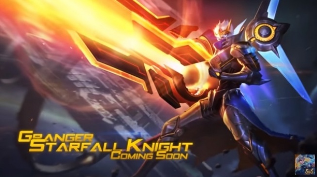 Hero Granger skin Starfall Knight. [YouTube/MLBB]