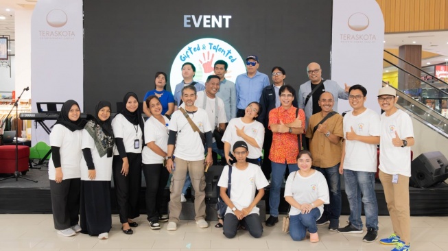 Sejumlah pendukunga dan pengisi acara Gifted and Talented di kawasan BSD, Tangerang Selatan pada 4 Mei 2024. [istimewa]