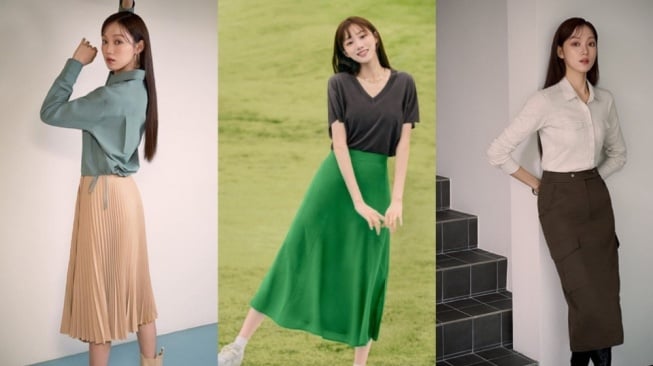 5 Tips Mix and Match Skirt ala Lee Sung Kyung, Elegan Banget!