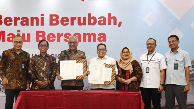 Optimalisasi Bisnis, Jamkrindo Teken Nota Kesepahaman Kolaborasi BUMN dengan Perum LKBN Antara