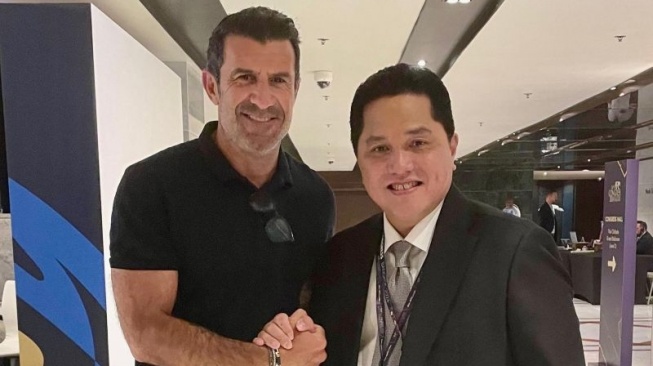 Erick Thohir Bertemu Legenda Inter Milan pada Kongres FIFA, Ada Javier Zanetti dan Luis Figo