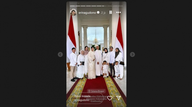 Acara tasyakuran 4 bulan kehamilan Erina Gudono, istri Kaesang Pangarep (Instagram/@erinagudono)