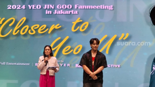 Fan meeting Yeo Jin Goo di iNews Tower, Kebon Sirih, Jakarta Pusat pada Sabtu (18/5/2024) [Suara.com/Rena Pangesti]