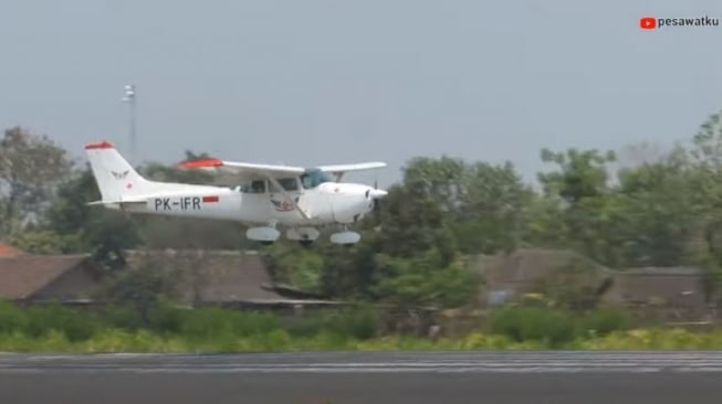 Pesawat Cessna kode PK-IFR yang diduga jatuh di BSD [YT/Pesawatku]