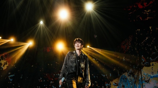 Konser Kyuhyun Super Junior di Tennis Indoor, Senayan Jakarta Pusat pada Sabtu (18/5/2024) (CK Entertainment)