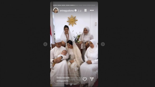 Acara tasyakuran 4 bulan kehamilan Erina Gudono, istri Kaesang Pangarep (Instagram/@erinagudono)