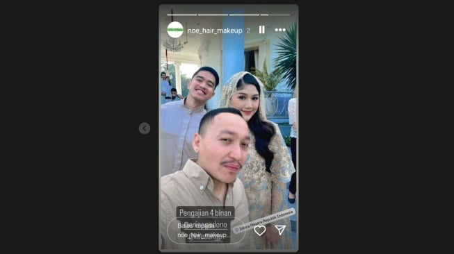 Acara tasyakuran 4 bulan kehamilan Erina Gudono, istri Kaesang Pangarep (Instagram/@erinagudono)