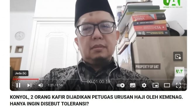 CEK FAKTA: Beredar Narasi ASN Non-Islam Kemenag Pare-pare Jadi Petugas Haji, Ini Faktanya [Tangkap layar Youtube]